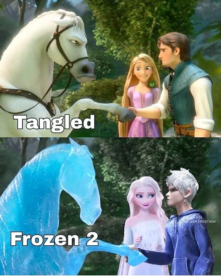 Comment 💙 for Frozen and 💜 for Tangled 

Credit to: @xoxjack.frostxox 💖

#tangledtheseries #tangled #rapunz