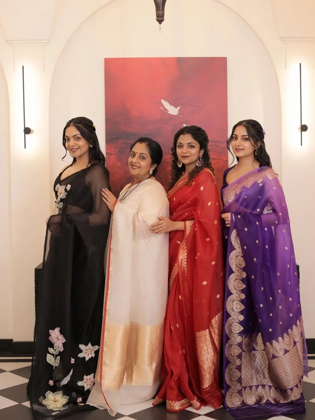 Our DROP #3 is Live Now 🤍 10 Sarees picked with a lot of excitement and thought - all yours to shop now at www.siahbyahadishika.com ✨

We are all wearing @siahbyahadishika 💫

Shop them before it’s all gone 🫶🏻

#SiahByAhadishika 💫

Shot by @_mathews_photography 
Hair @pooja_vysh_makeovers and @lumidestmakeovers 
Shot at @paradise_luxury_villa 
Saree draping @pournami_makeovers @dev_ik_aa_a 

✨