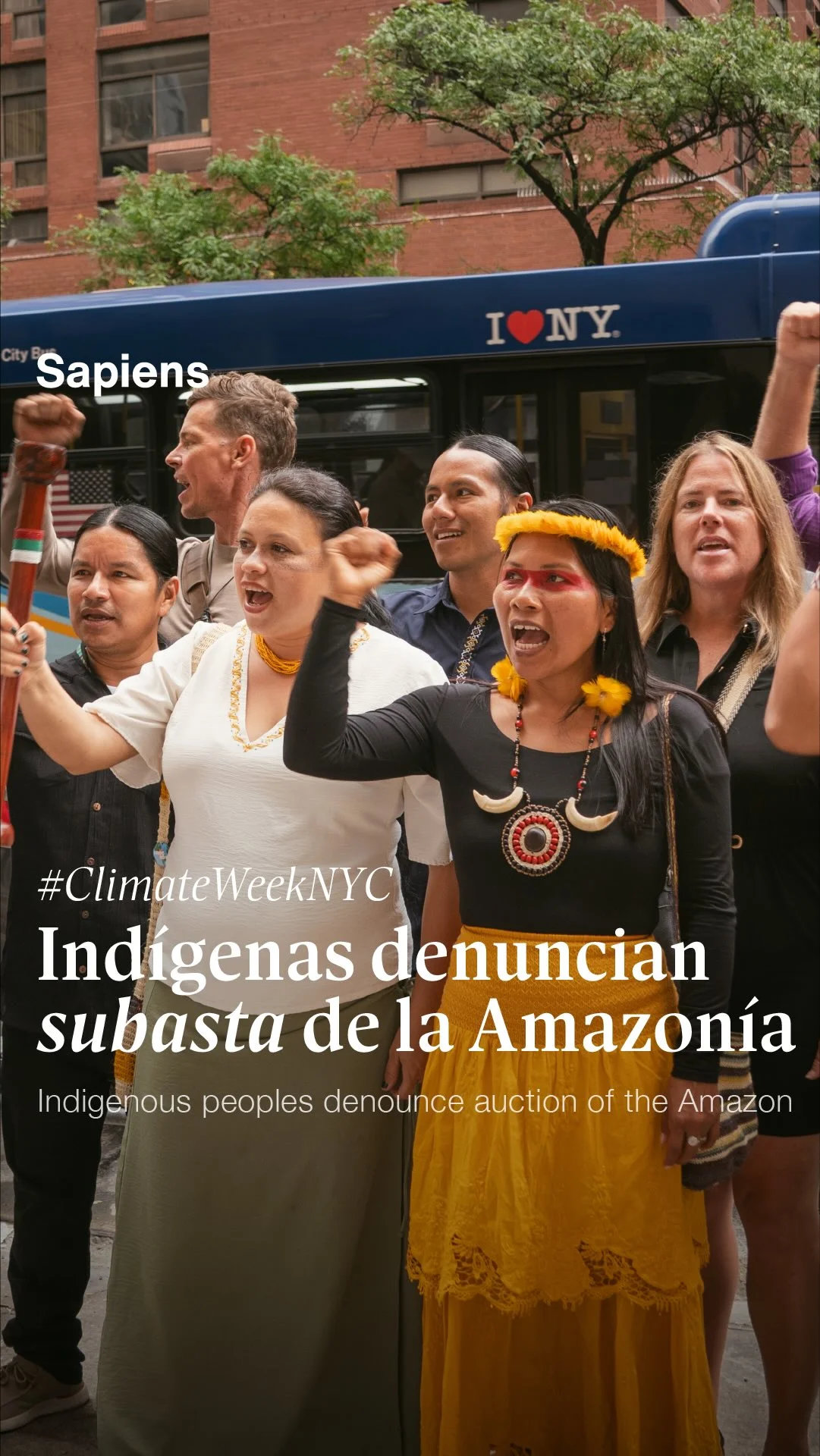 📢 Ecuador en NY: Naciones indígenas de Pastaza, activistas climáticos y aliados internacionales exigen detene