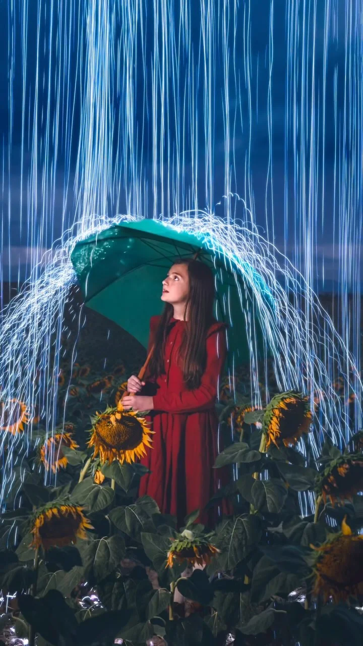 Here are a few light painting photos that I captured of our daughter, Emma, over the years 🥰 Which one is you