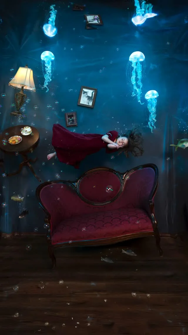 Our family made a room float for a photo! 🪼💙#CanonPartner 

Weeks of planning and building came down to this