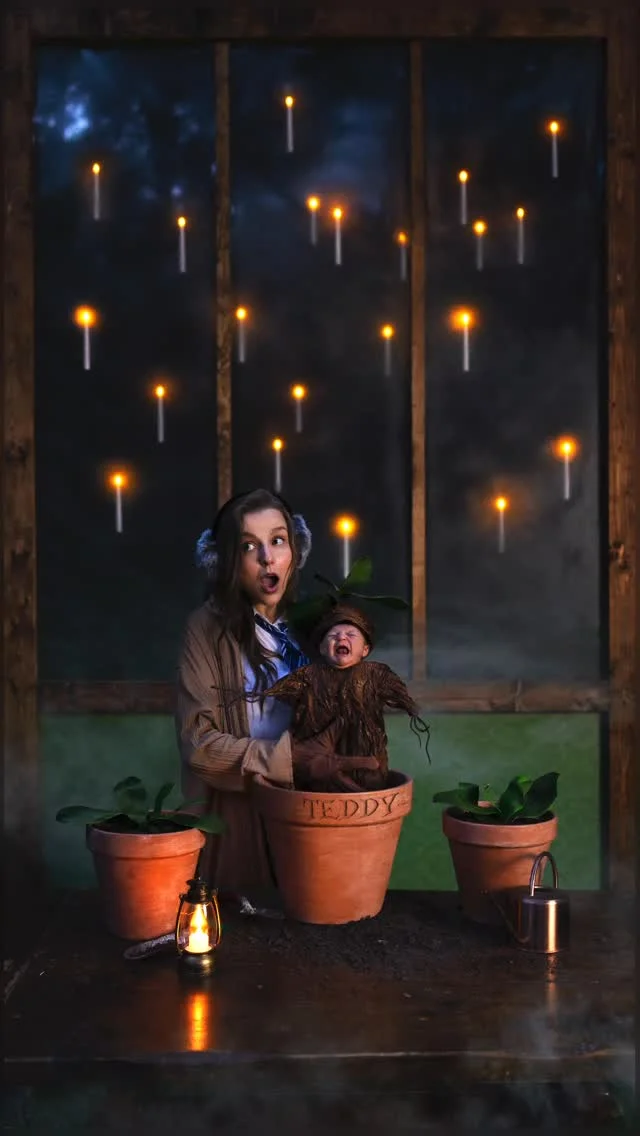 Teddy’s first magical photoshoot 🪴😅 Theodore was born last month on July 18th, weighing 7lbs 6oz. I had to j