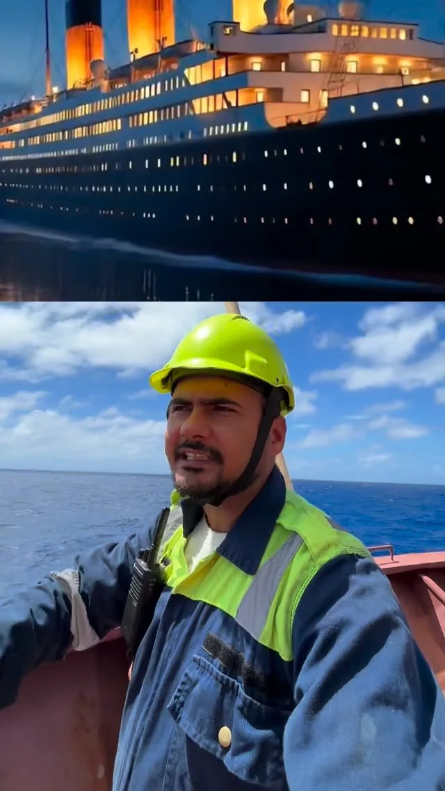 500 Million Dollar se Titanic-2 bn rha h💀🚢⚓️ #trend #ship #merchantnavy #explorepage #titanic