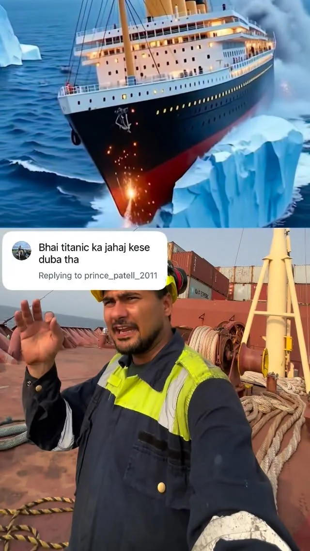 Issi wjah se titanic Duba thaa😢☠️🚢 #merchantnavy #explore #titanic #uttarpradesh #trend