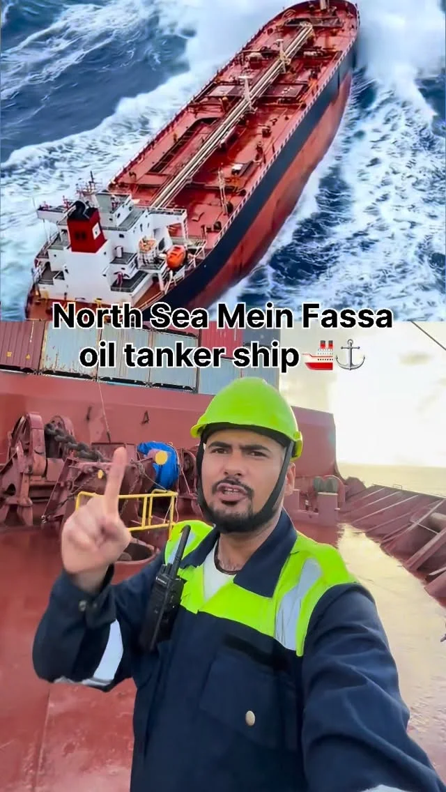 North Sea mein Oil tanker fas gya😢🚢⚓️ #trend #explore #merchantnavy #explorepage #uttarpradesh